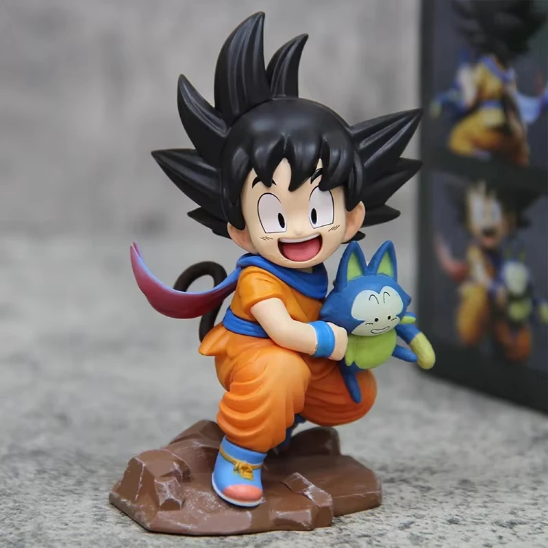 Фото Фигурка Dragon Ball Kawaii 10 см: Маленький Сон Гоку с Пуару, коллекционная аниме-модель, кукла, украшение для рабочего стола, игрушка №1