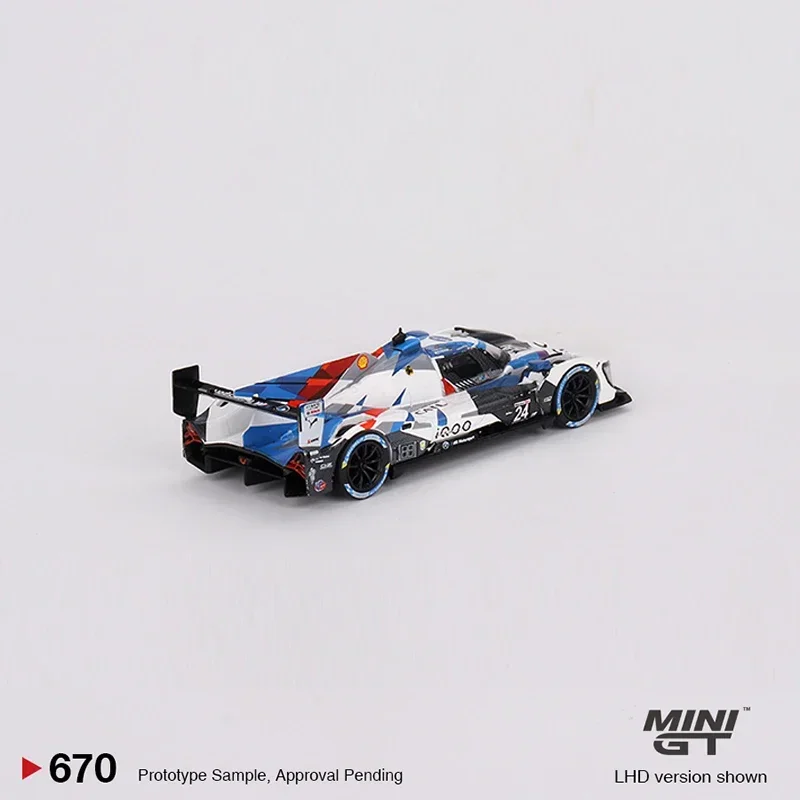 Модель автомобиля MINIGT 1:64 M Hybrid V8 GTP # 24-сплавный спортивный автомобиль 670 2023 IMSA Daytona