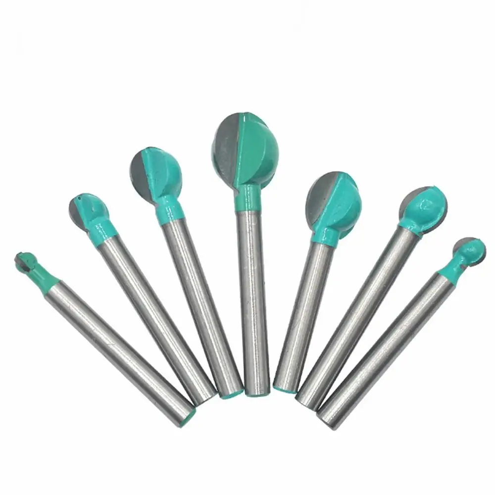 

6mm Shank Carving Bit Ball Nose Round Hole Drill Bits Convenient Router Bit for Woodworking Tools Milling Bit