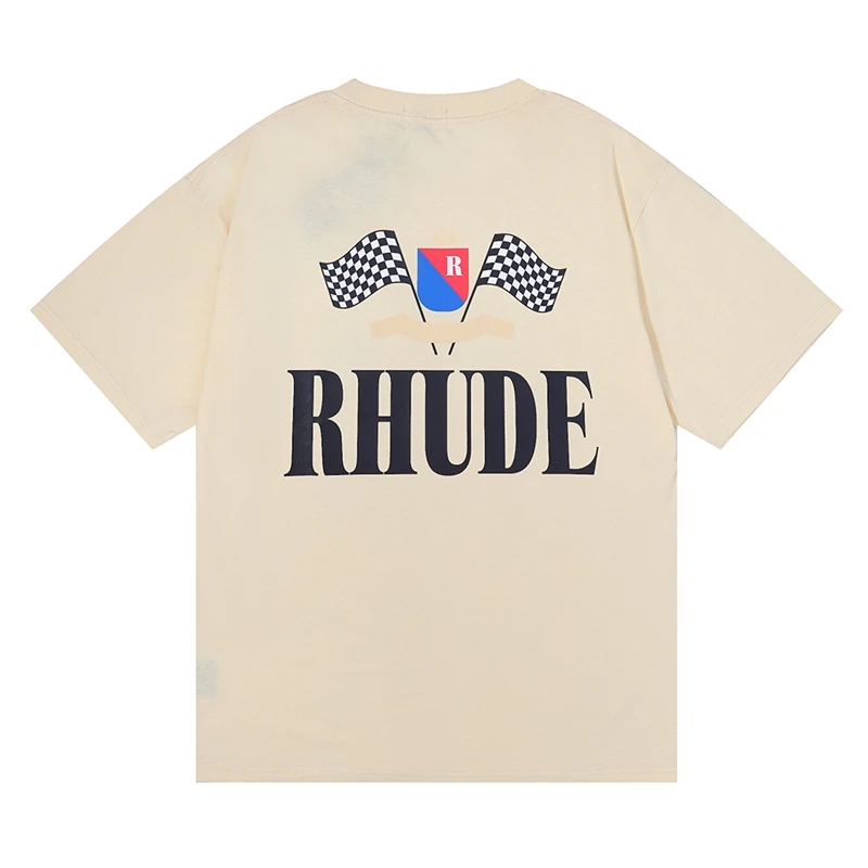 Летняя Новинка, высокое качество, логотип, хлопковая печать, буква, красный флаг, винтажный автомобиль, парус, мужские и женские футболки, рубашки, футболки