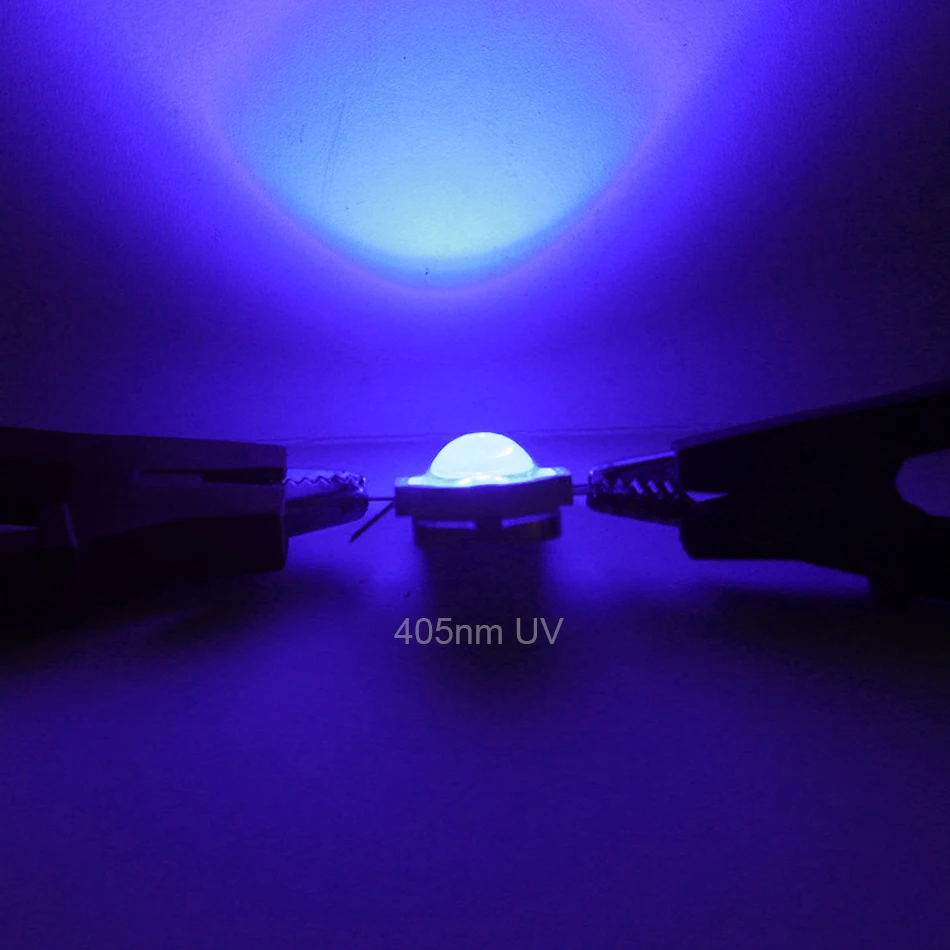10 Вт UV 395nm круглая фотолампа 395-400 нм 12 В высокая мощность 90 с чипом 1 а 45 мил Диод для