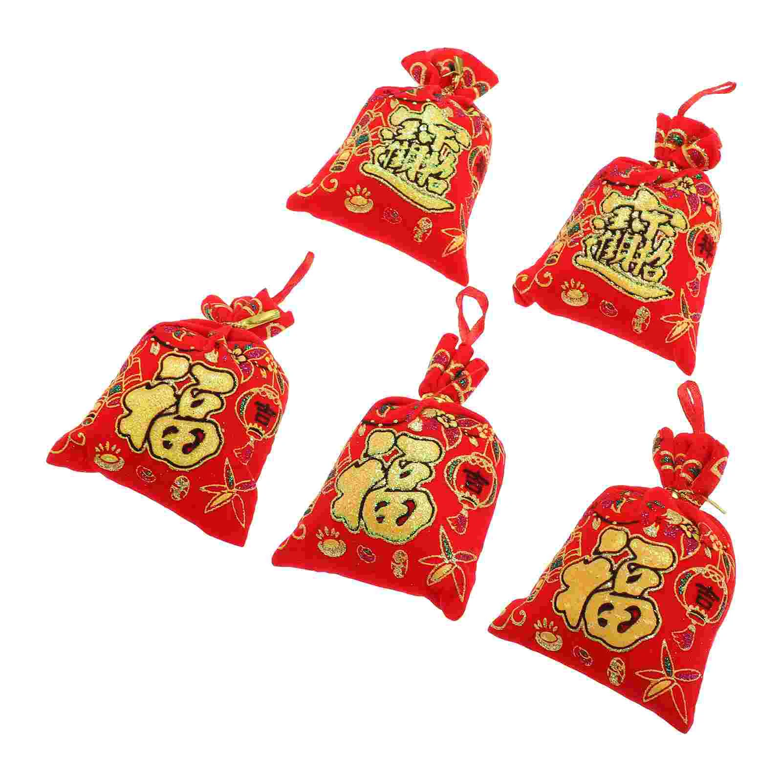 

5Pcs Festive Spring Festival Home Flower Arrangement Hanging Decor for DIY