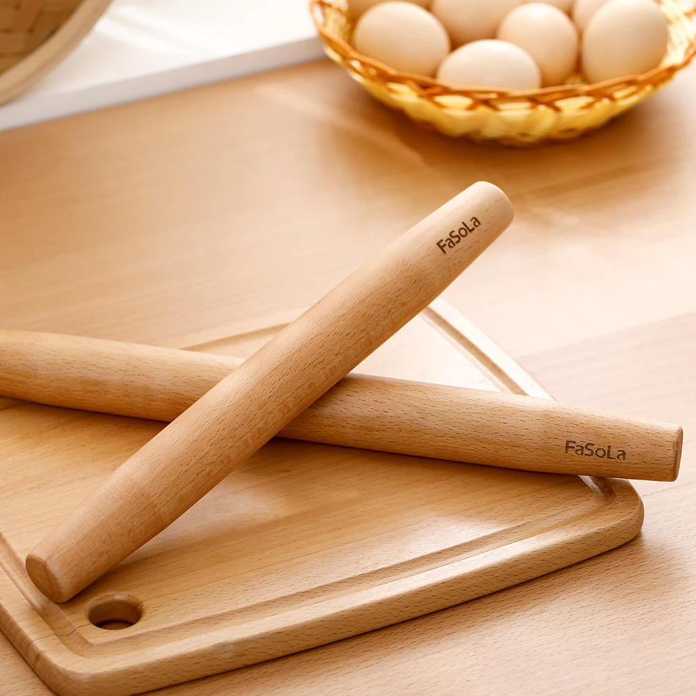 

Wooden Rolling Pin for Dough Cooking Tools Dough Roller Bakeware Pastry and Bakery Baking Tools Kitchen Accessories