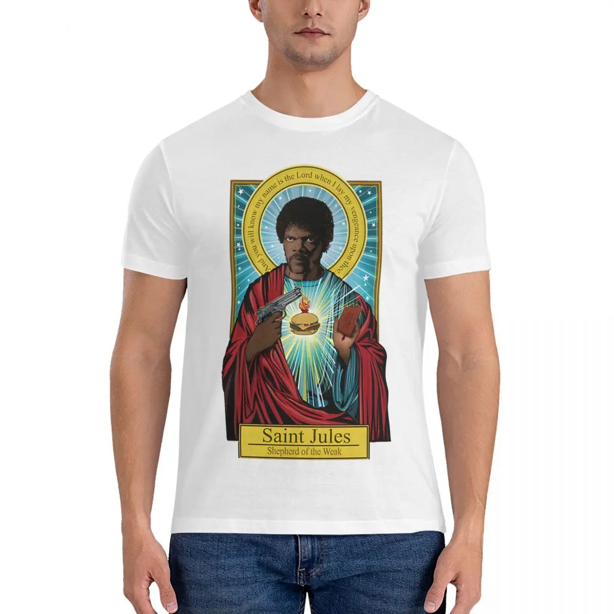 Винтажная Футболка криминальной литерати с изображением Джулса футболка от Pop Art