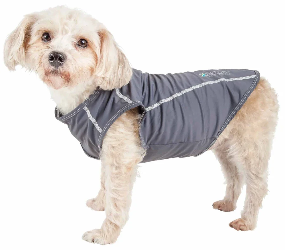 

Pet Life Active 'Racerbark' 4-Way Stretch Performance Active Dog Tank Top T-Shirt