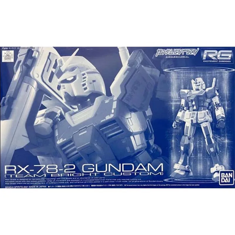 Фото Набор для сборки модели Gundam Bandai RG PB RX-78-2 Zaku 2 Team Monstre, фигурка, конструктор Gunpla, аниме-фигурки, игрушки для мальчиков, подарок №5