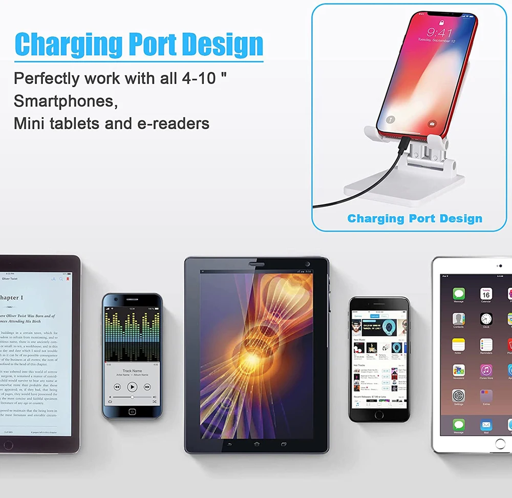 New Desk Mobile Phone Holder Stand For iPhone iPad Xiaomi Adjustable Desktop Tablet Holder Universal Table Cell Phone Stand