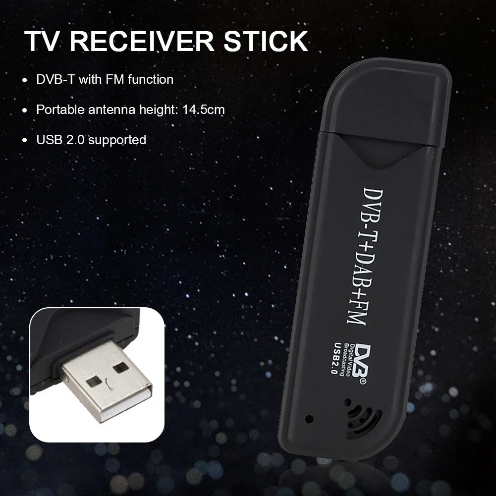 Фото RTL SDR USB 2,0 программное обеспечение FM-радио DVB-T RTL2832U + FC0012 SDR цифровой ТВ-приемник №2