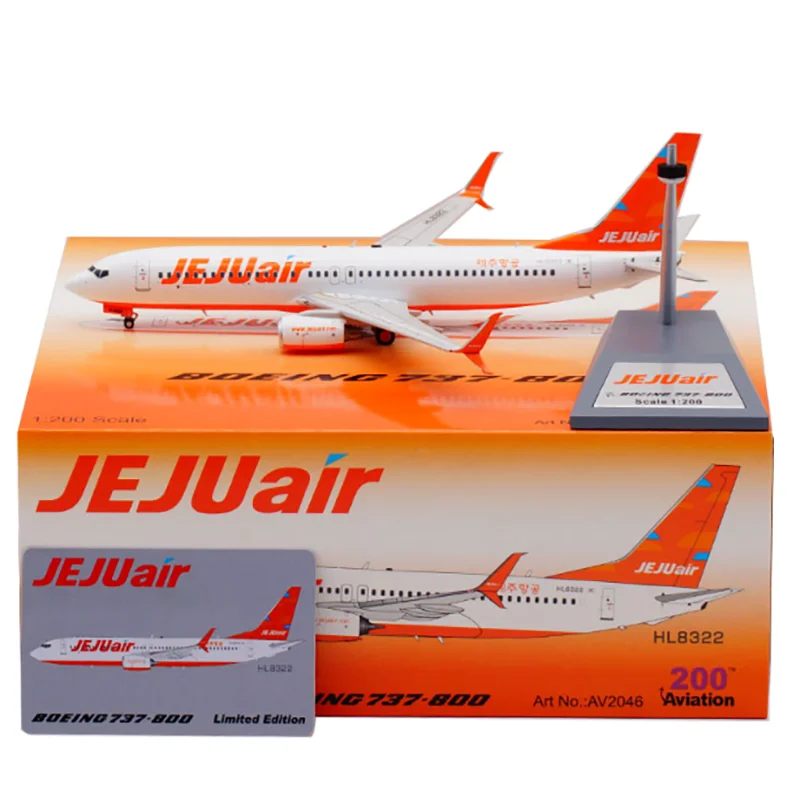 

Масштаб 1:200, Южная Корея, Jeju Air, Боинг B737-800 HL8322, литый сплав, готовая модель самолета, коллекционная демонстрационная модель, подарок, игрушки, поклонники