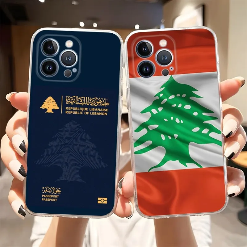 

Lebanon Passport Flag Map Phone Case 2023 Hot Transparent For Iphone 14Pro 11 12 14 Pro Max Mini 6 6s 7 8 Plus X XR XS SE2020