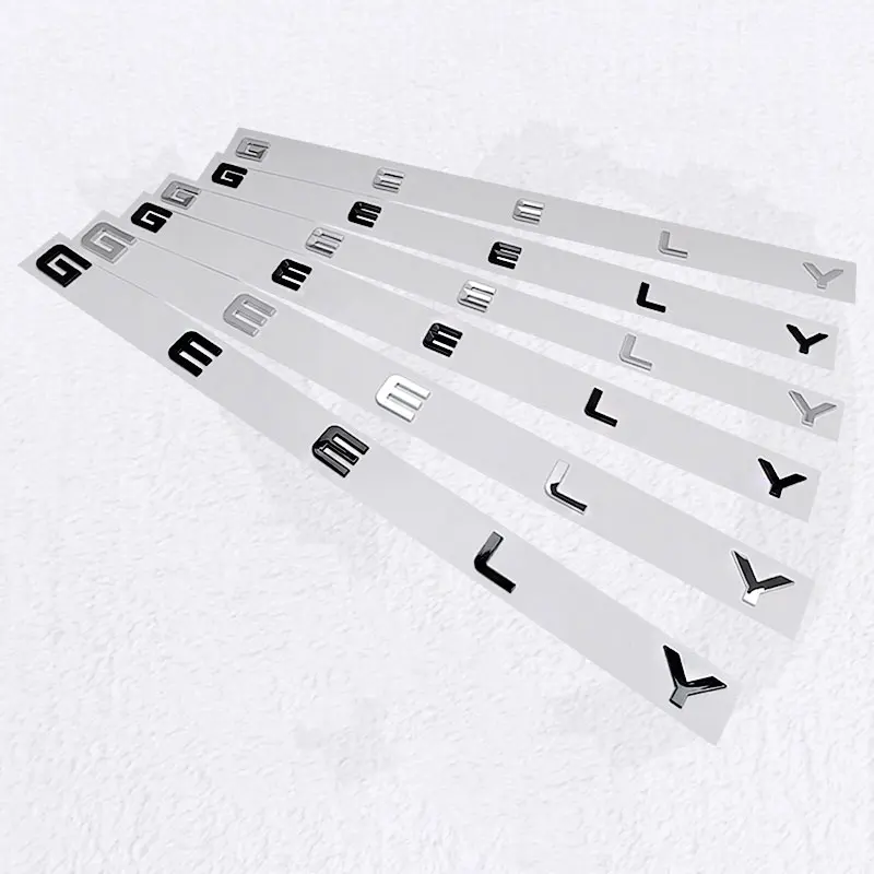 

Этикетка с буквой GEELY, значок на багажник, автомобильные наклейки для Geely Series Atlas EmgrandGT monjaro Coolray, модифицированный кузов, задний багажник, логотип