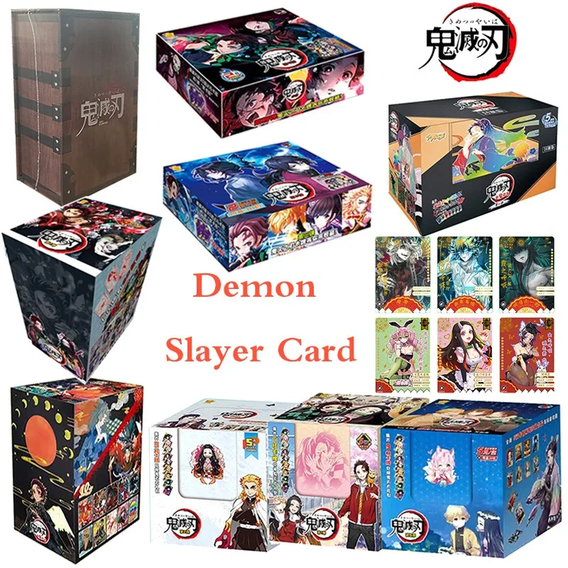 

Demon Slayer Cards Kimetsu No Yaiba Booster Box Anime Figures Hobby Collection Tcg Playing UR SP Game Card For Children Gift Toy