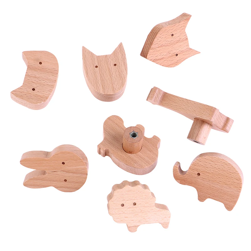 

Solid Wood Wall Mounted Hook Towels Coat Bags Clothes Storage Hook Self Adhesive Wall Hanger Mounted Children Room Storage Rack