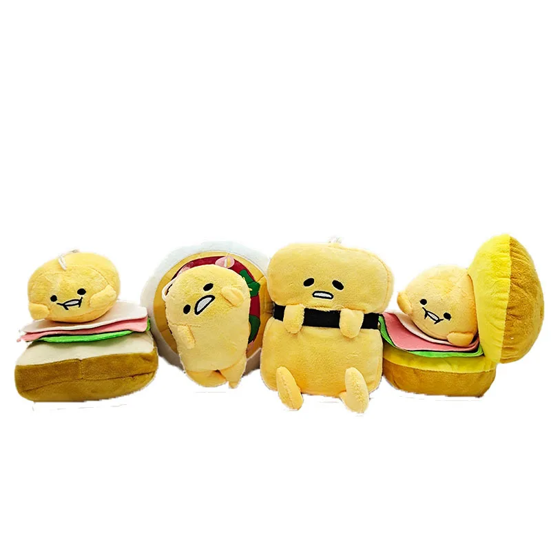 

Sanrio Gudetamas Plush Toys Cute Egg Yolk Hamburg Sushi Sandwich Dolls Cartoon Stuffed Toys Kawaii Room Decor Gift For Girl