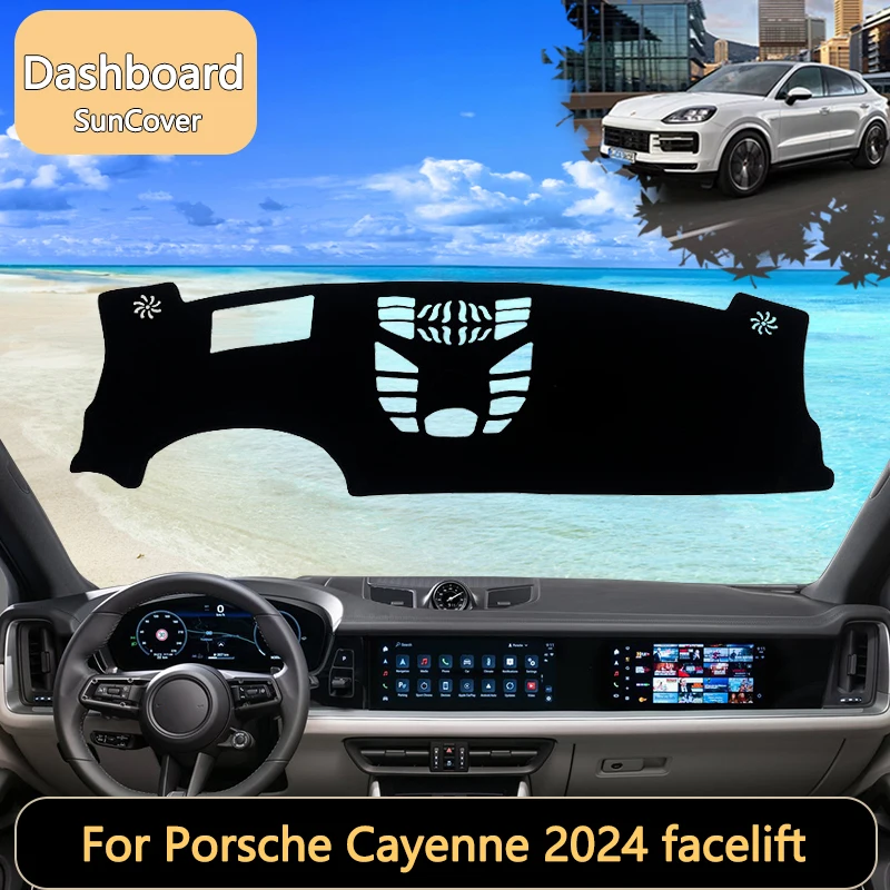 Для Porsche Cayenne 2024 facelift E3 9YA 9YB MK3 3th 3Gen коврик для приборной панели автомобиля