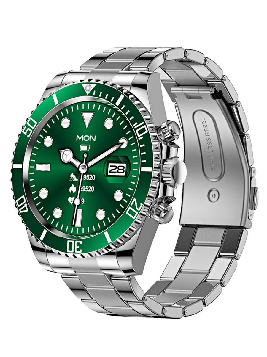 

2023 Smart Watch For Men Business Clock Steel Belt Smartwatch Bluetooth Call Heart Rate Fitness Waterproof Sports Watches AW12