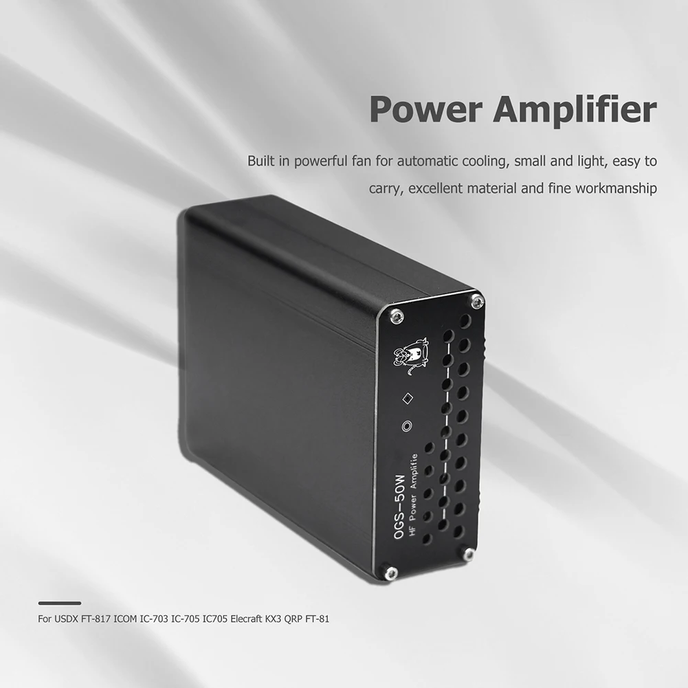

50W HF Power Amplifier with TX/RX 3-24MHz High-frequency Power Amp 13.8V for ICOM IC-703 IC-705 IC705 for Elecraft KX3 QRP FT-81