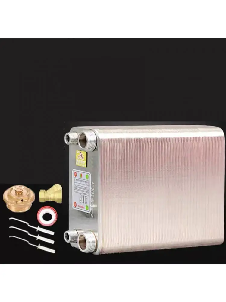 80 Plates Stainless Steel Heat Exchanger Brazed Plate Type Water Heater Chiller Cooler Counter Flow Chiller. enlarge