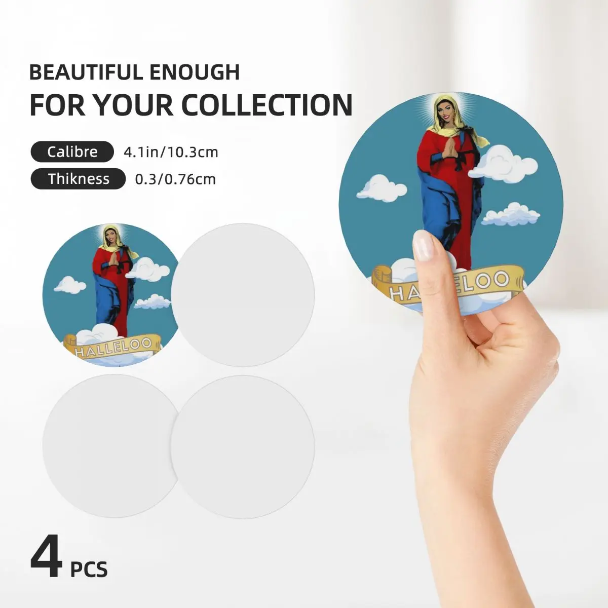 Керамические подставки (набор из 4) кастрюля и чашки для кухни