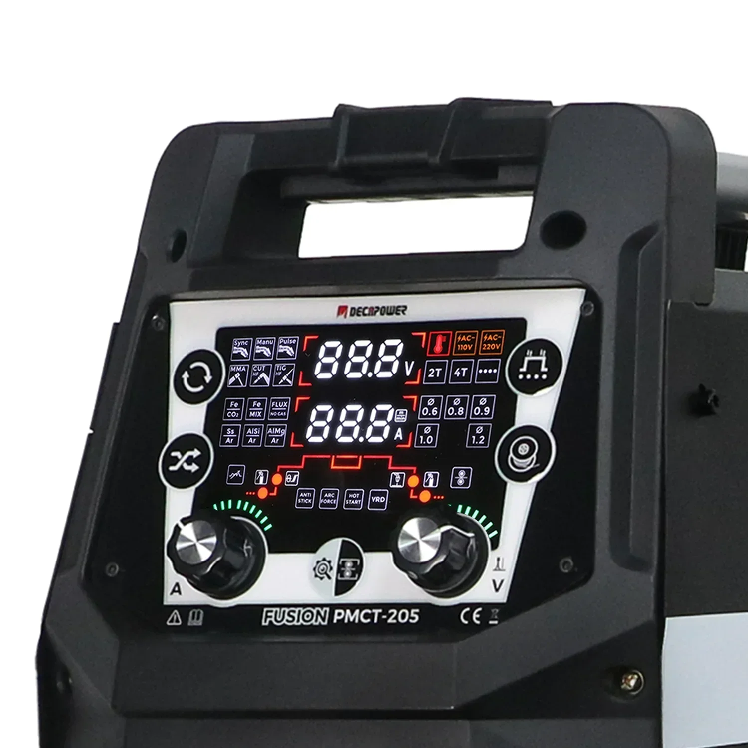 Decapower FUSION PMCT-205 Многосварщик плазменный резак 6 в 1 сварочный аппарат MMA Tig Mig