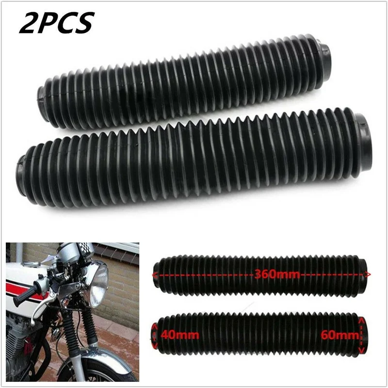 

2pcs Fork Dust Cover Gaiter Boots Shock Rubber Fit Motorcycle Dirt Bike Off Road
