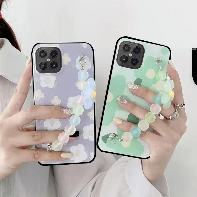 

Flower Chain Flower Cover Case For Realme Narzo 30 4G 5G 30A Pro 20 50i 50A 20A 10 Narzo30 Bumper Phone Cases Bag