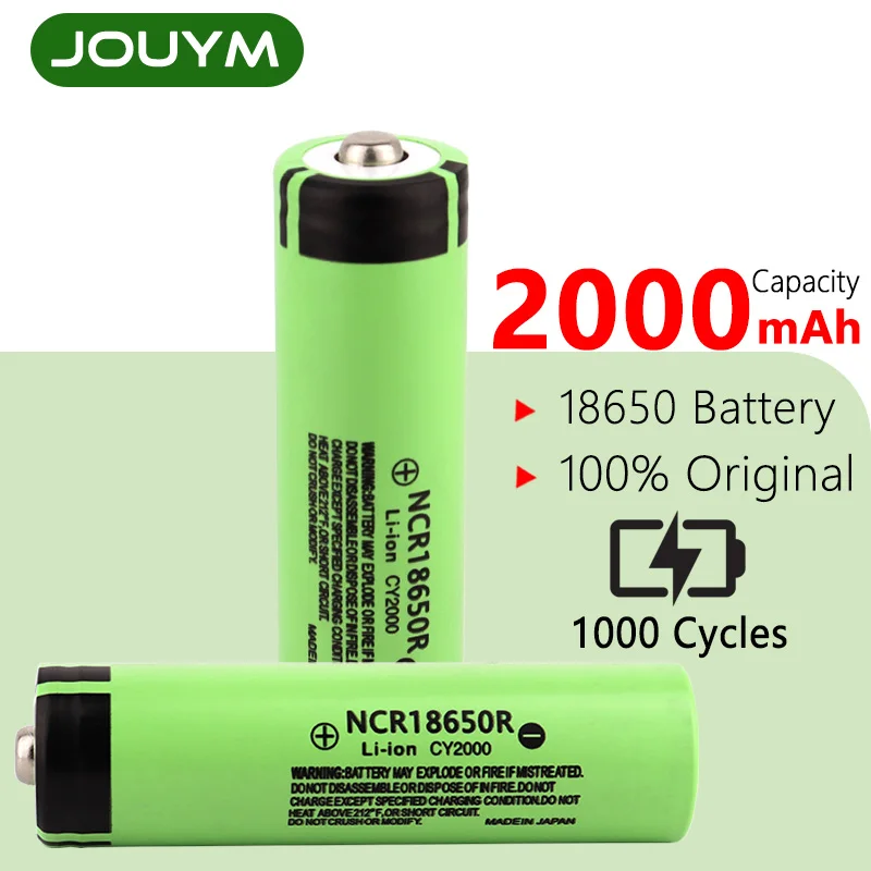 Перезаряжаемый литий-ионный аккумулятор 18650 3 7 в 2000 мАч
