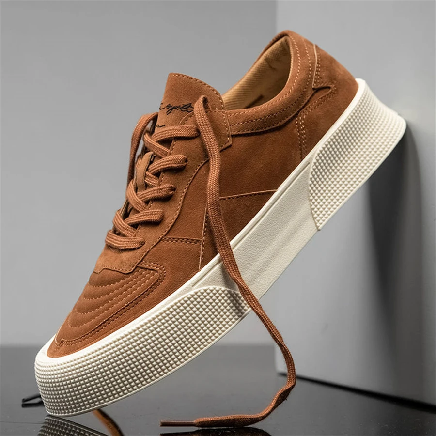 

New Fashion Men's Canvas Shoes Casual Shoes Summer Breathable Versatile Skateboarding Shoes Khaki Men Foot Flat Shoes