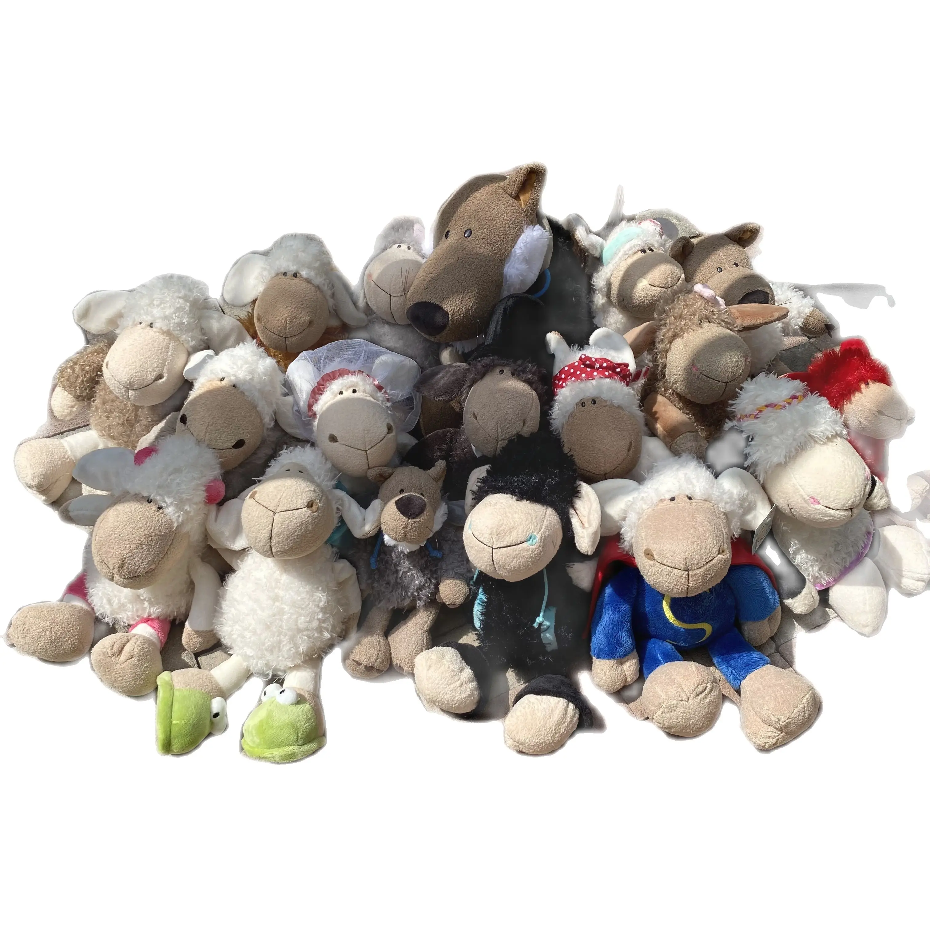 

Cartoon Animals Sheep Plush Toy Stuffed Soft Baby Sleep Doll Gift Toy for Kids Children Sleep Pillow Home Bed Decor Gift