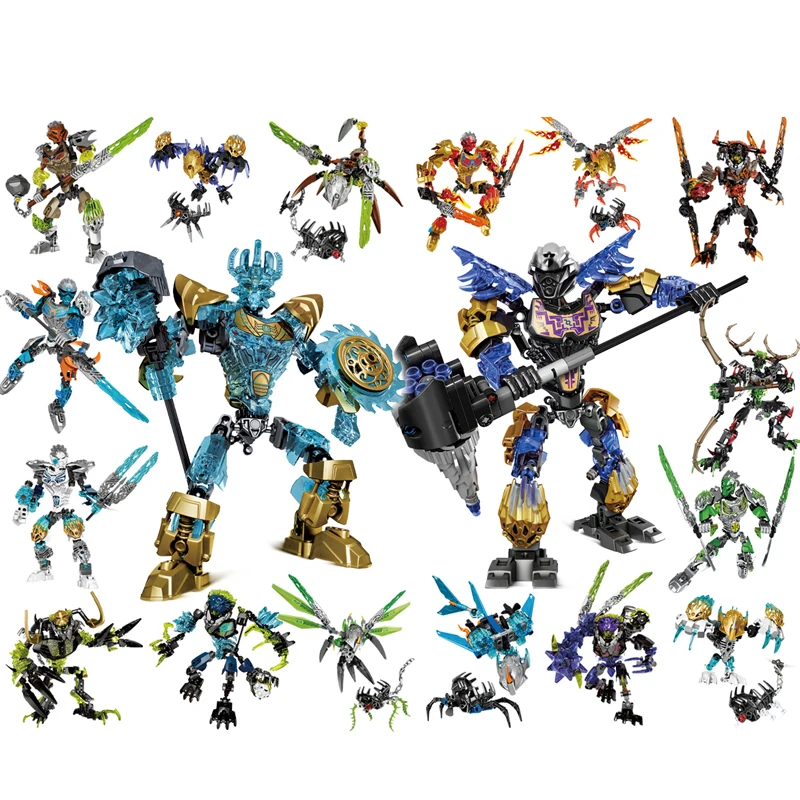 

BIONICLE Series Action Figures Building Block Toys Set For Kids Christmas Boy Best Birthday Gift Robot Compatible Major Brand