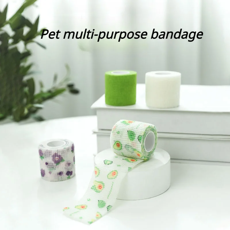 

Pet Elastic Bandage Can Be Torn By Hand Dog's Outdoor Anti Dirt Foot Wrap Bandage Is Lightweight Breathable and Portable