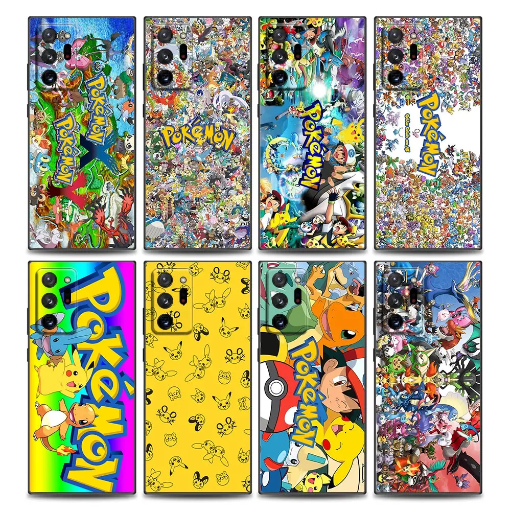 

Japan-Pokemon-ocket-Monster Phone Case for Samsung Note 8 Note 9 Note 10 M11 M12 M30s M32 M21 M51 F41 F62 M01 Soft Silicone