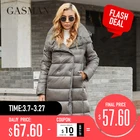 GASMAN 2021 женская зимняя куртка с капюшоном Длинная парка Модное теплое пальто женская верхняя одежда высококачественные пуховики 006