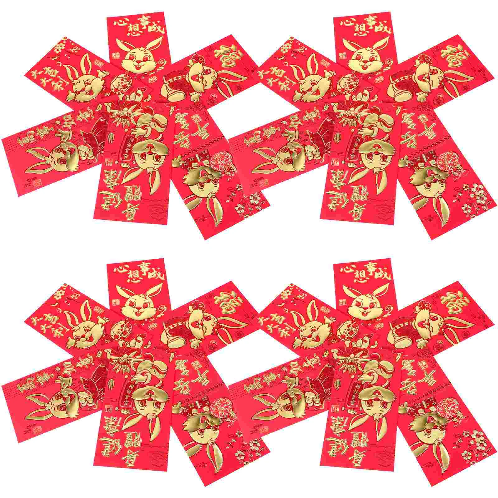 

Red Envelopes Money Year Chinese Envelope Packet New Rabbit Packetsfestival Spring Wedding Hong Pocket Bao Luck Bunny Luckythe