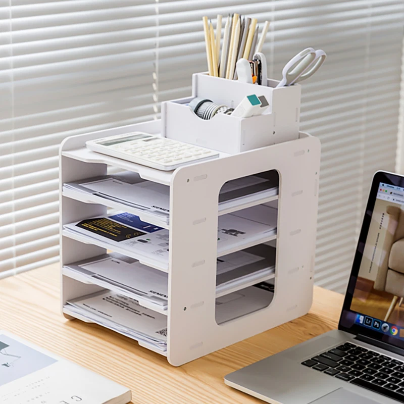 

5 Layers Multifunction Document Trays File Papepr Letter Holder Stationery Storage Waterproof Desk Organizer Office Accessories