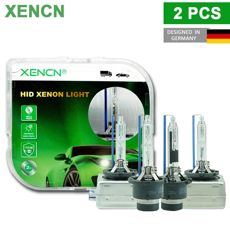 

XENCN OEM D1S D2S D3S D4S D8S D2R Xenon HID +50% Brightr 6000K Холодный белый свет 35W Ксеноновые фары Оригинальные автомобильные лампы, пара