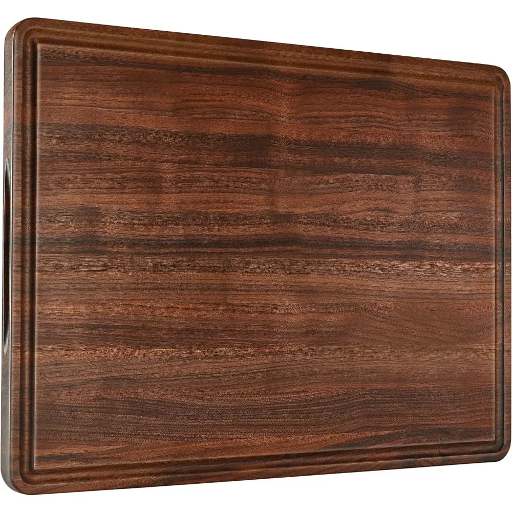 Большая разделочная доска из ореховой древесины для кухни (подарочная коробка) с