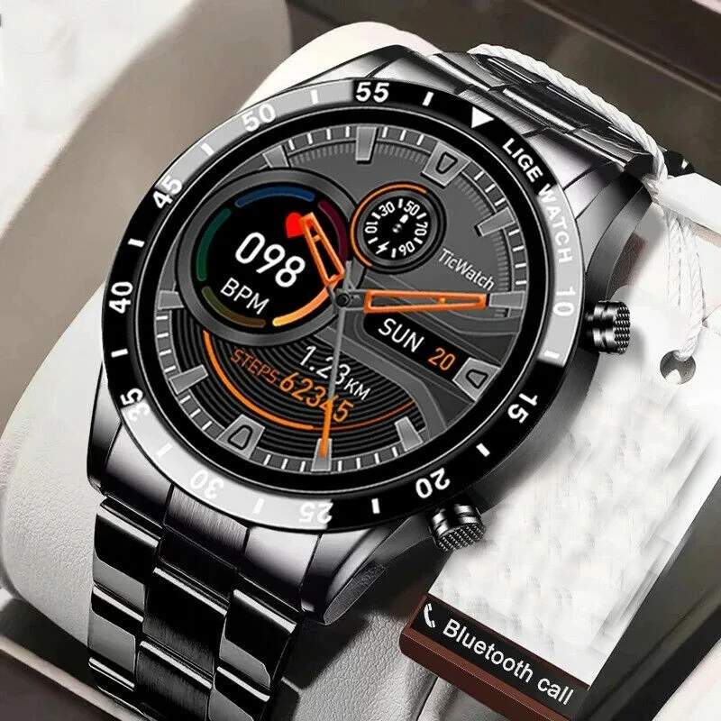 

Full touch screen bluetooth calling smart watch IP67 waterproof pedometer heart rate sports watch