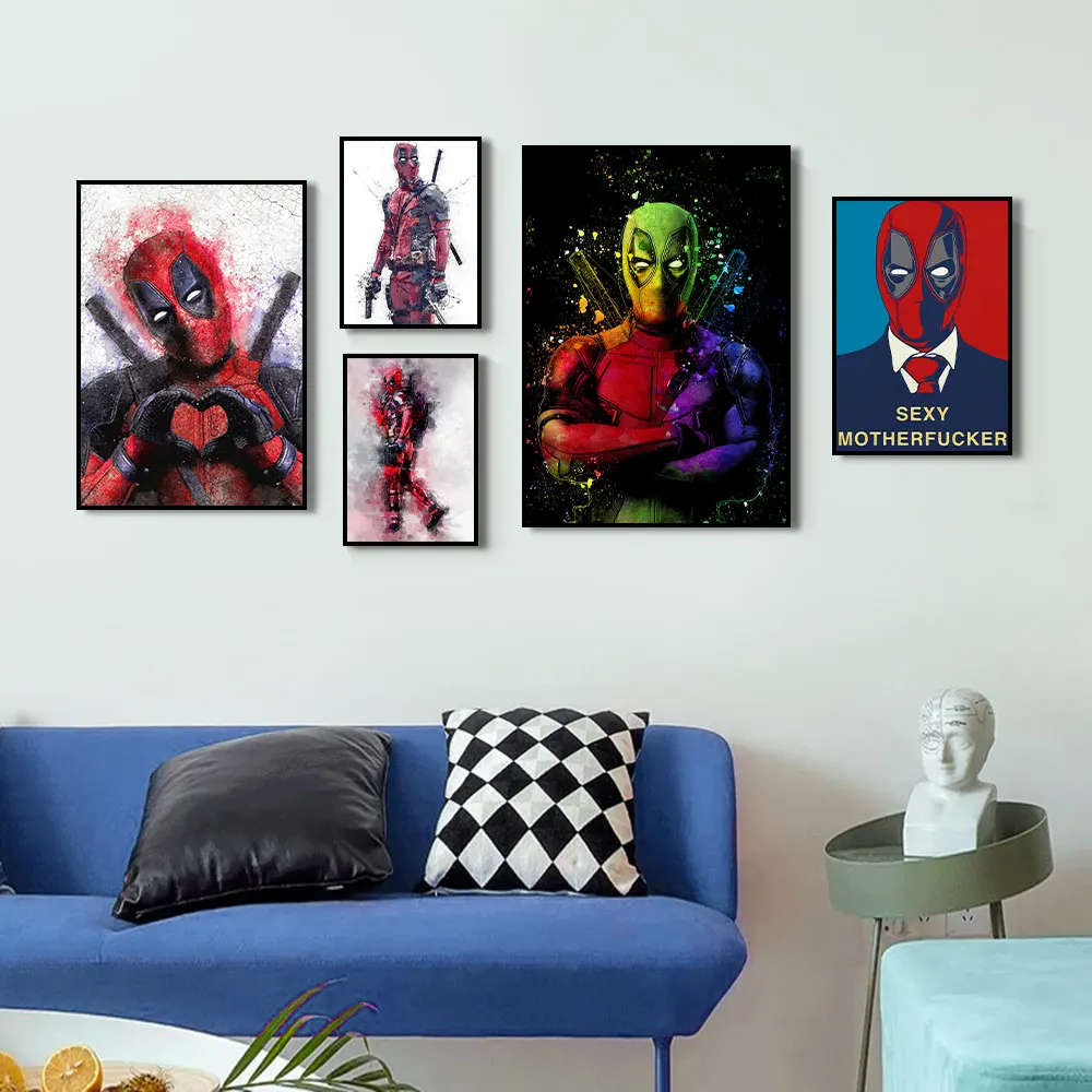 Диснеевские бриллианты Marvel Дэдпул акварельные художественные плакаты вышивка