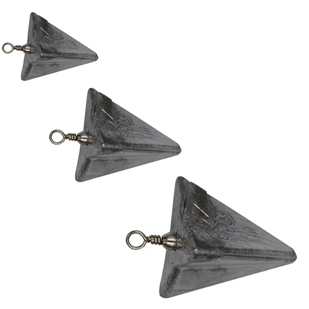 

3 Pcs Lightweight Durable Portable Practical Tapered Lead Weights for Adults Men