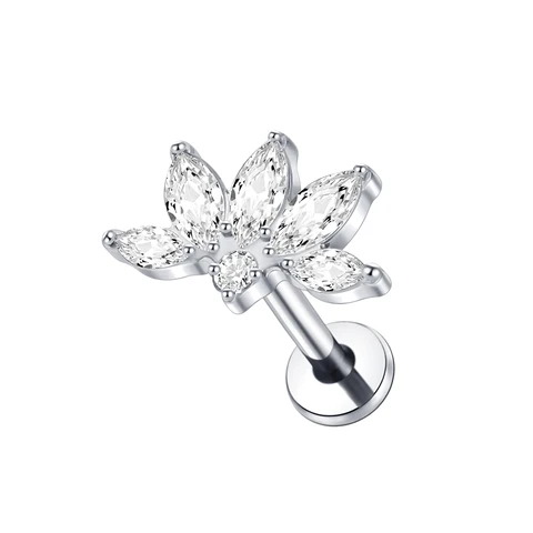 SWANJO титановые серьги-гвоздики для пирсинга