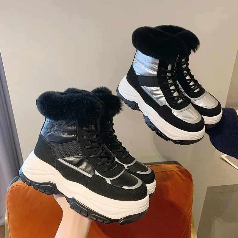

Женские зимние ботинки, новинка осень-зима 2022, стильные плюшевые теплые ботинки из хлопка, удобные и универсальные зимние ботинки