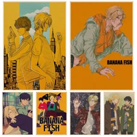 japanese anime banana fish classic vintage posters kraft paper sticker diy room bar cafe room wall decor