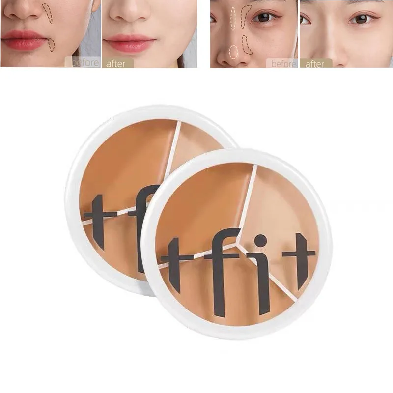 Korea Cosmetics TFIT 3-color Concealer Palette Professional Makeup Conceal Cream for Face Eye Contour Dark Circles Corrector 3g