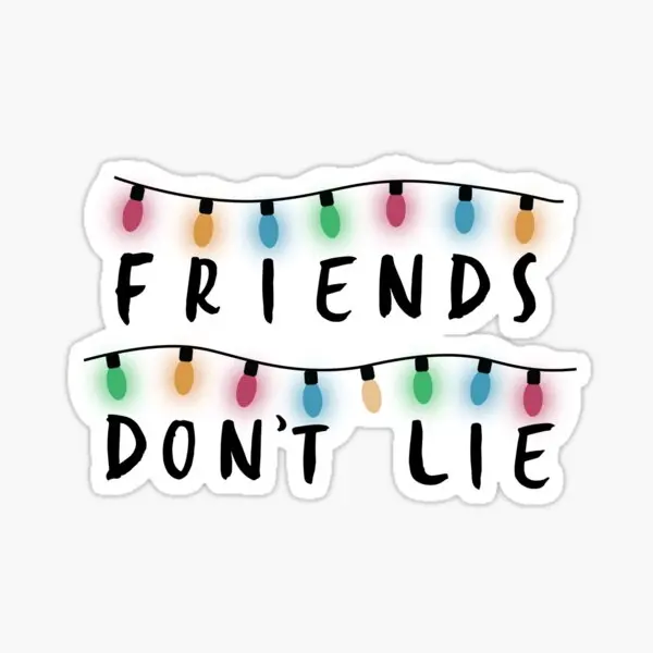 

5 шт., наклейки на бутылки с водой «Friends Do Not Lie»