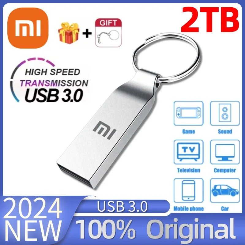 Xiaomi USB3.0 Pendrive Металлический USB-накопитель 2 ТБ 1 Высокоскоростные флэш-накопители