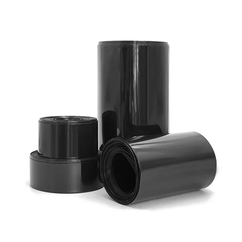 Термоусадочная трубка из ПВХ 1-10 м черная термоусадочная Изолированная для