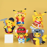 particles 488 6200 pcs super pokemon building blocks pikachu animal model educational graphic toy children adult high difficulty