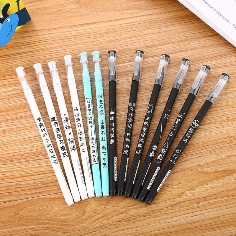 

Creative Stationery Student Personality Gel Pen Fun Calligraphy Master Pen Office Water-Based Paint Pen Signature Pen Factory Wh