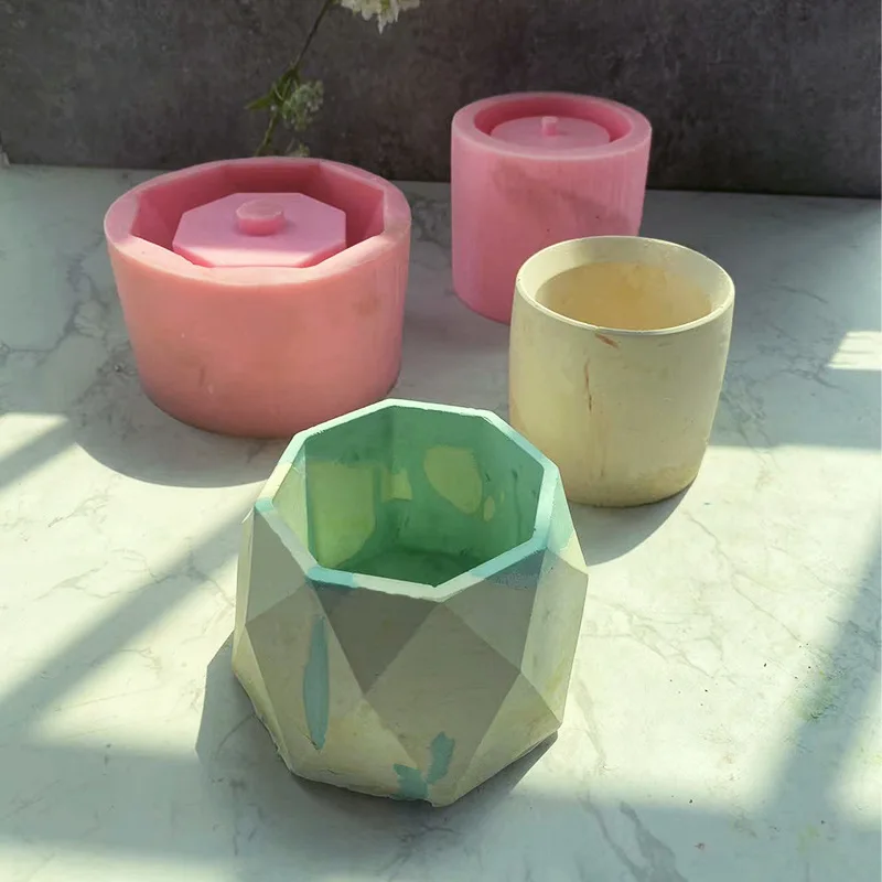 

Креативный геометрический многоугольный бетонный цветочный горшок суккулентный цветочный горшок силиконовая форма